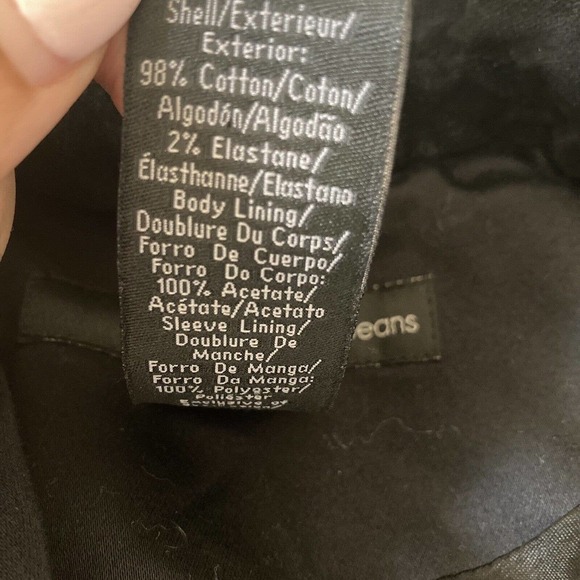 Calvin Klein Blazer Womens Medium Single Breasted Black Jacket Pockets - Picture 8 of 9